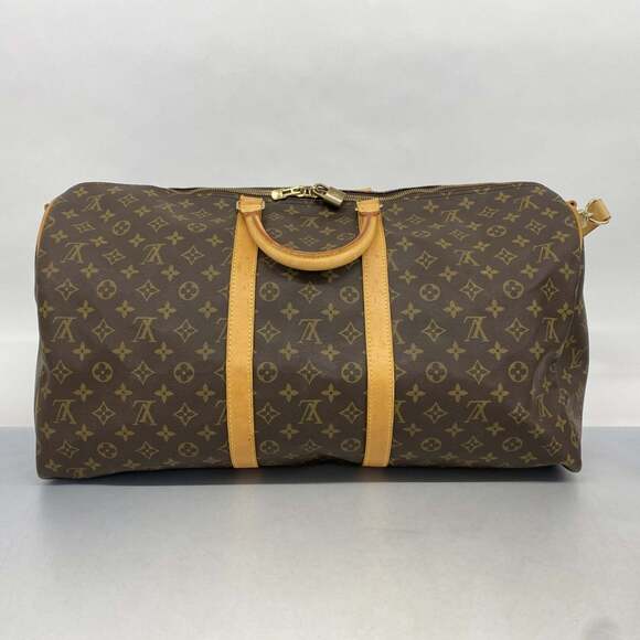 Louis Vuitton Monogram Keepall Bandouliere 55 Boston Bag M41414 Brown Men's a... - Picture 11 of 11